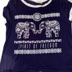 Soft Freedom Crop Top Tee